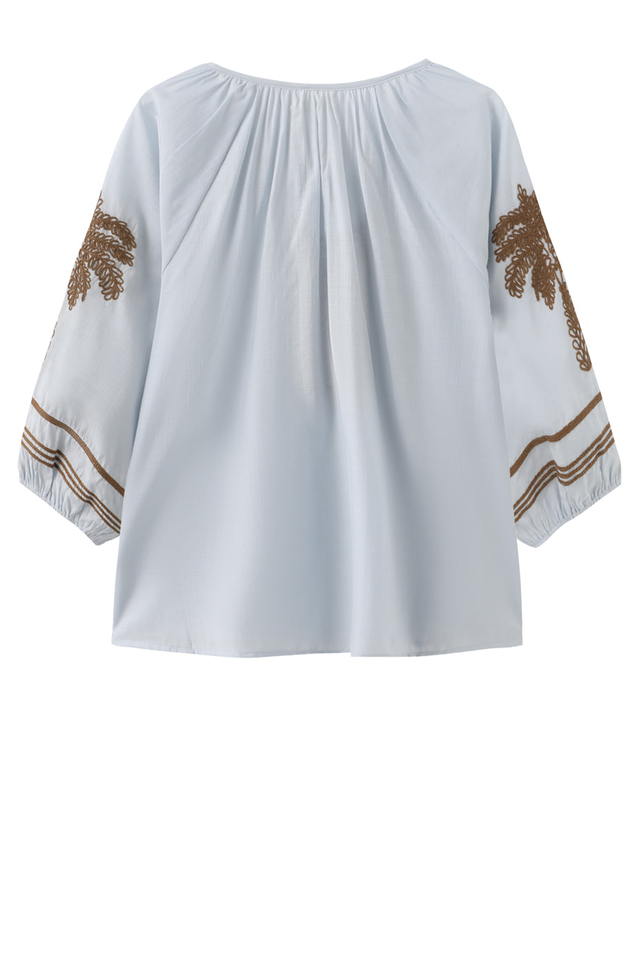 LUXZUZ // ONE TWO Allie Blouse Blouse Light Blue 5010