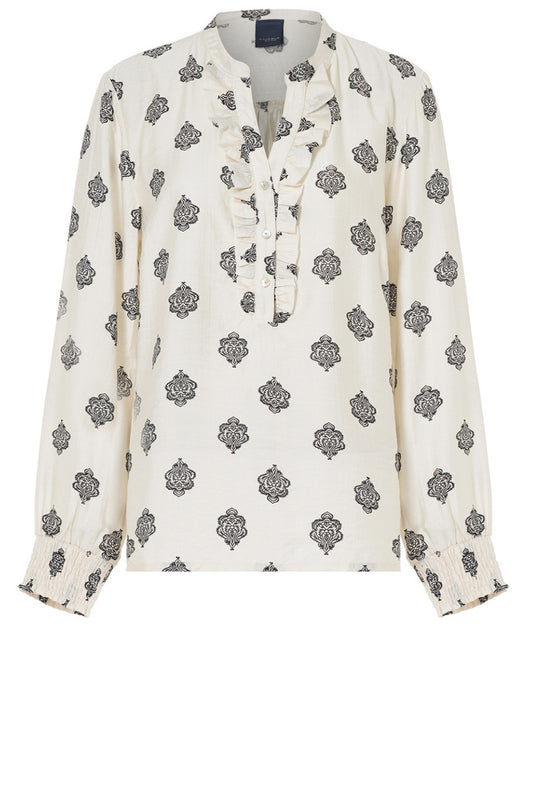 LUXZUZ // ONE TWO Ansigata Blouse Blouse 738 Coconut Milk