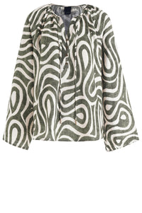 Eivoa Blouse - Bronze Green