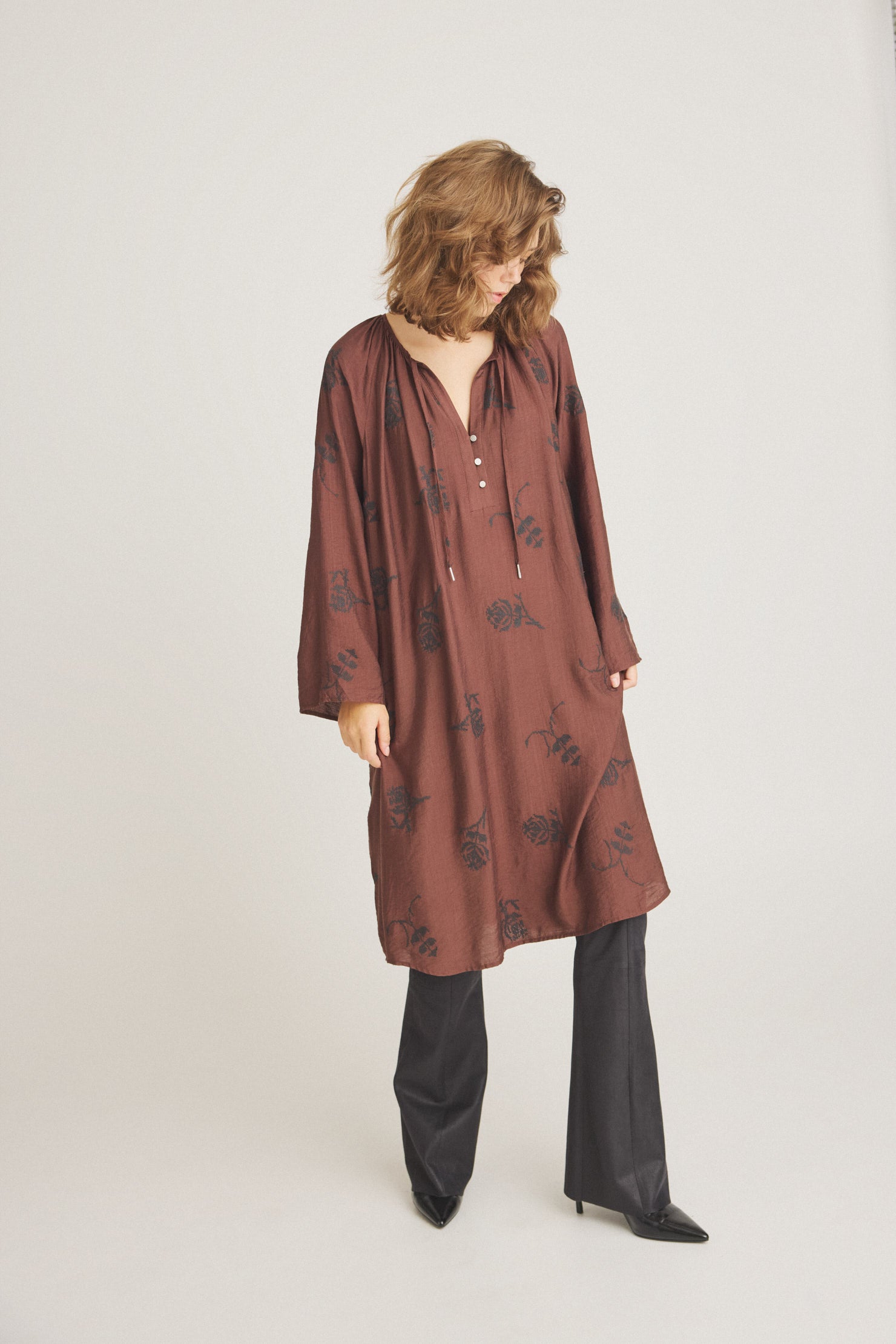 LUXZUZ // ONE TWO Eivor Dress Dress 718 Suitcase Brown