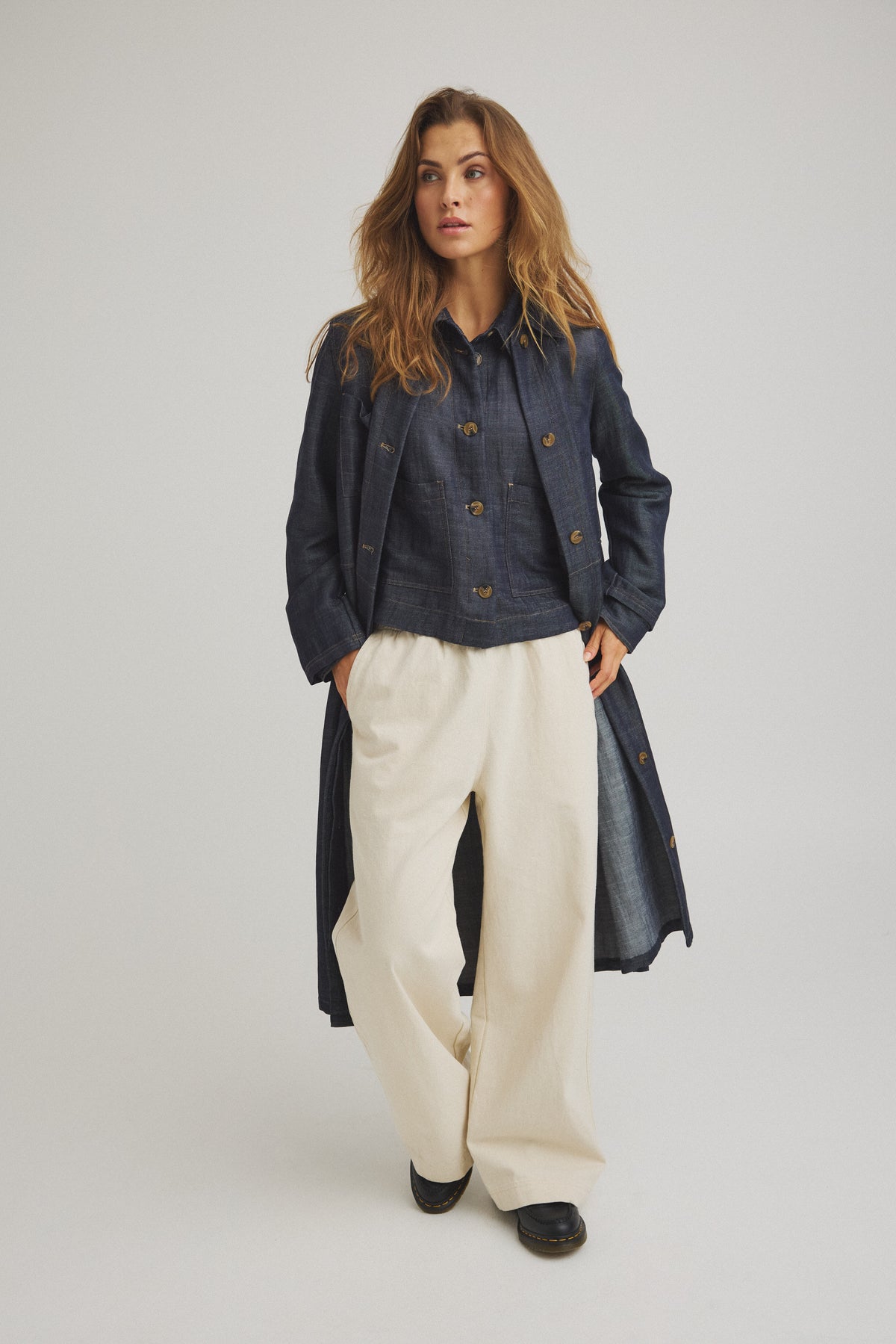 LUXZUZ // ONE TWO Eleta Dress Dress 579 Denim like