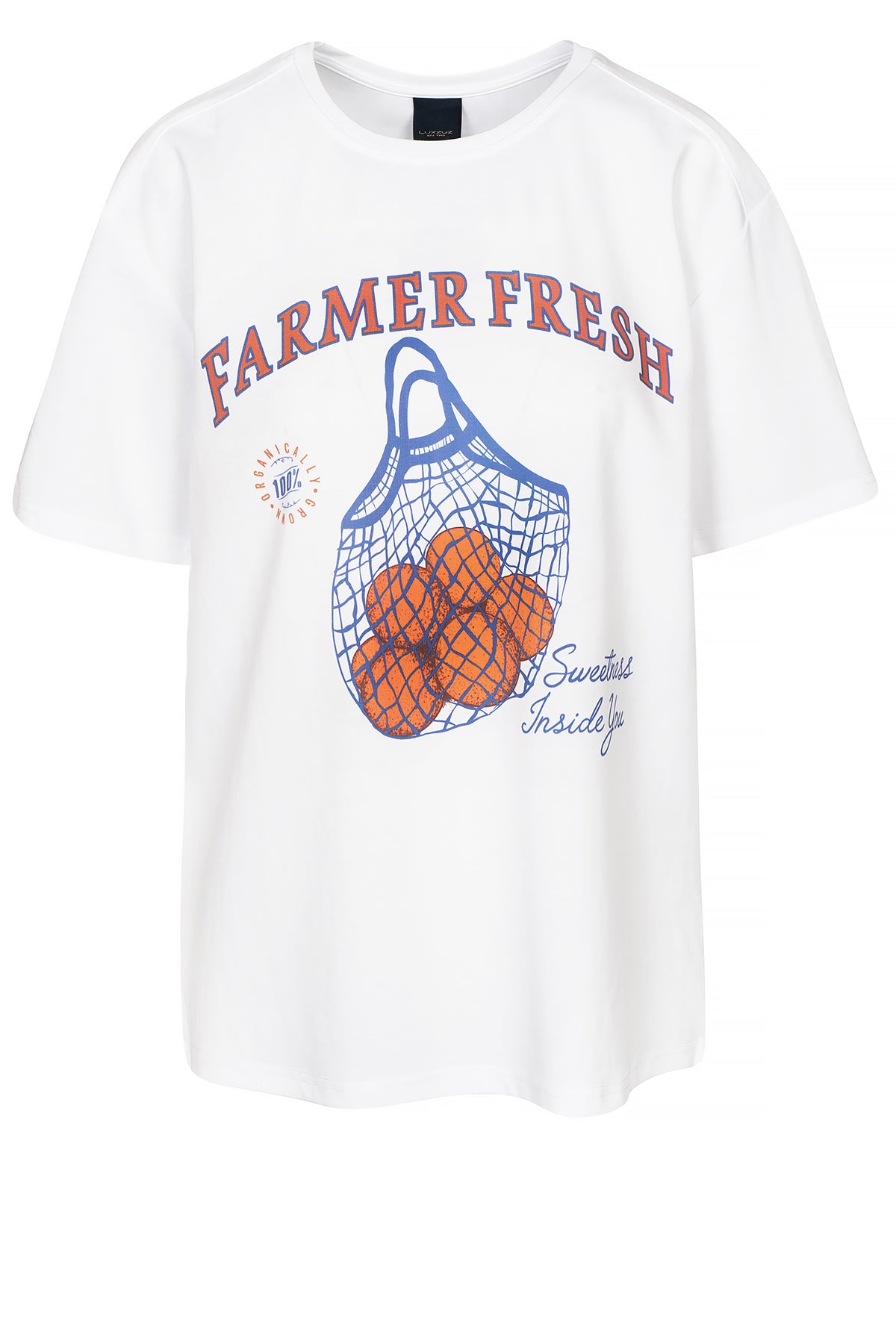 LUXZUZ // ONE TWO Farmer Fresh T-shirt T-Shirt 901 White