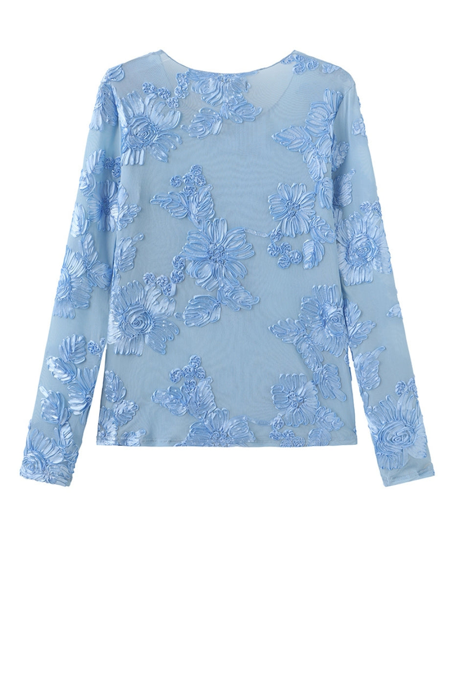 LUXZUZ // ONE TWO Florana T-Shirt T-Shirt 510 Chambray Blue