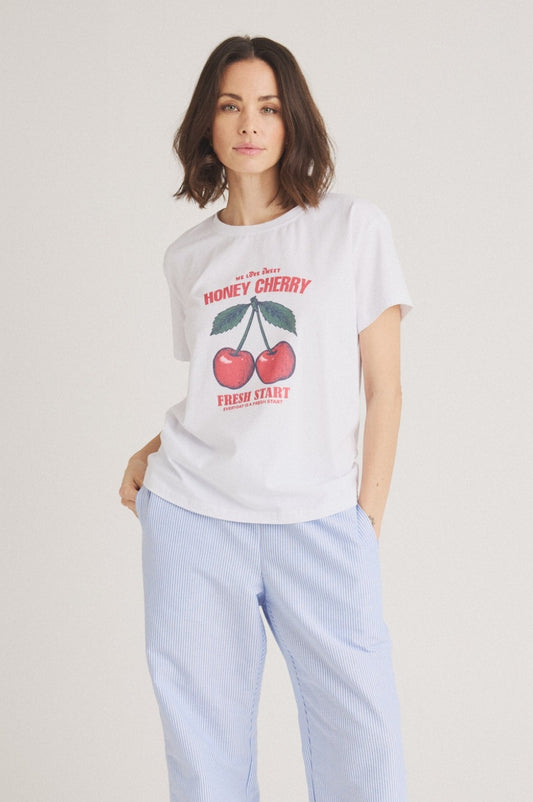 LUXZUZ // ONE TWO Honche T-shirt T-Shirt 901 White