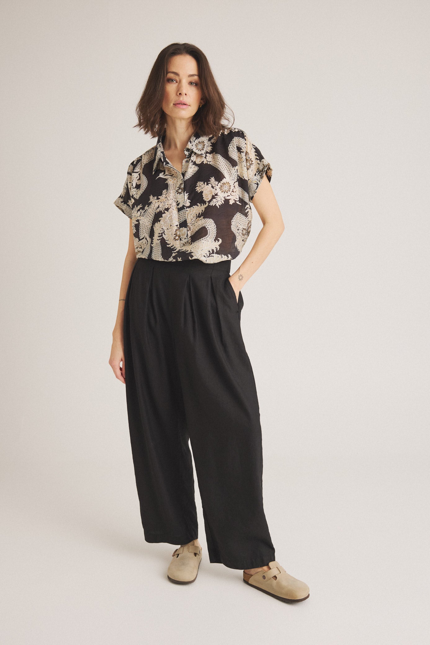 LUXZUZ // ONE TWO Janet Pant Pant 999 Black