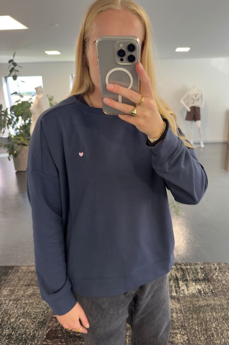 LUXZUZ // ONE TWO Jeanie Sweat Sweat 568 Mood Indigo