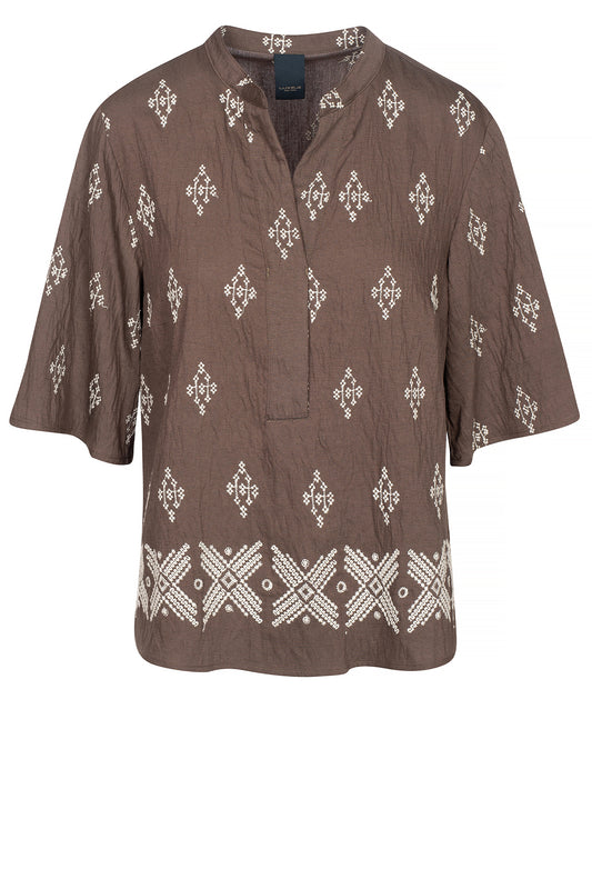 LUXZUZ // ONE TWO Josiana Blouse Blouse 788 Chocolate Chip