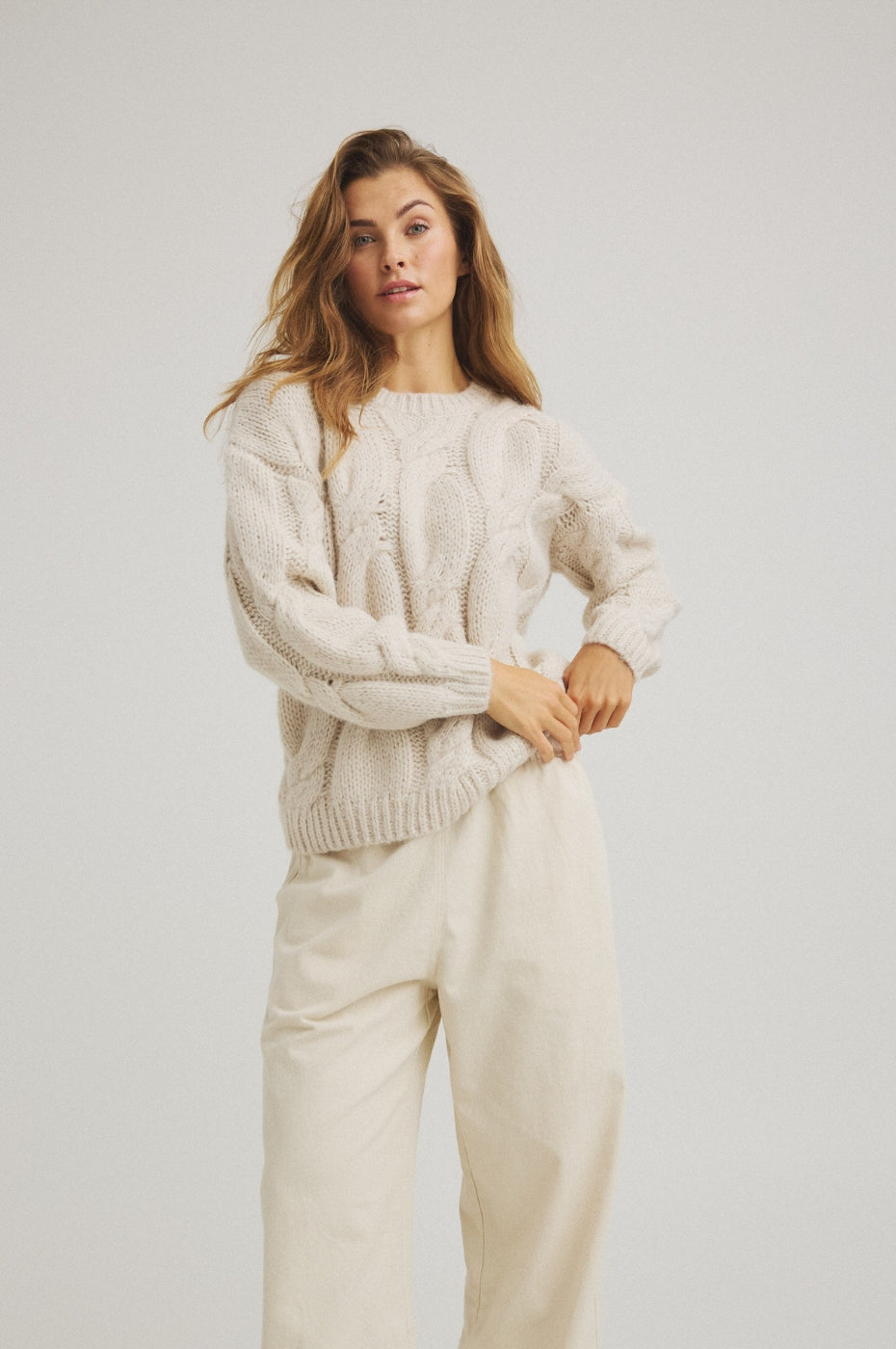 LUXZUZ // ONE TWO Jostina Knit Knit 740 Buttercream