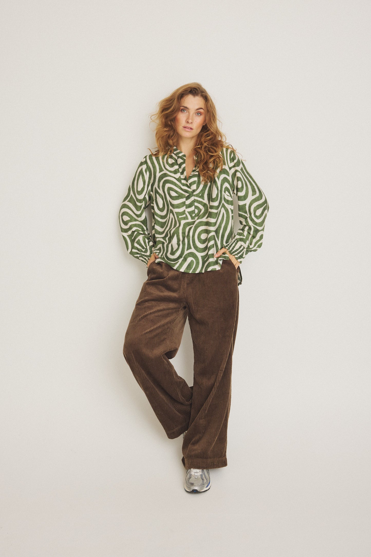 LUXZUZ // ONE TWO Jozi Blouse Blouse 631 Bronze Green