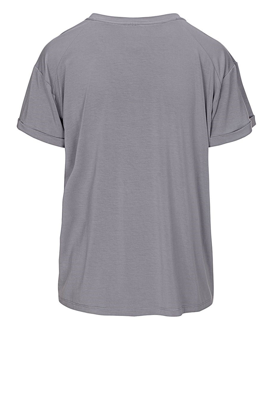 LUXZUZ // ONE TWO Karvi Bamboo T-Shirt 818 Steel Grey