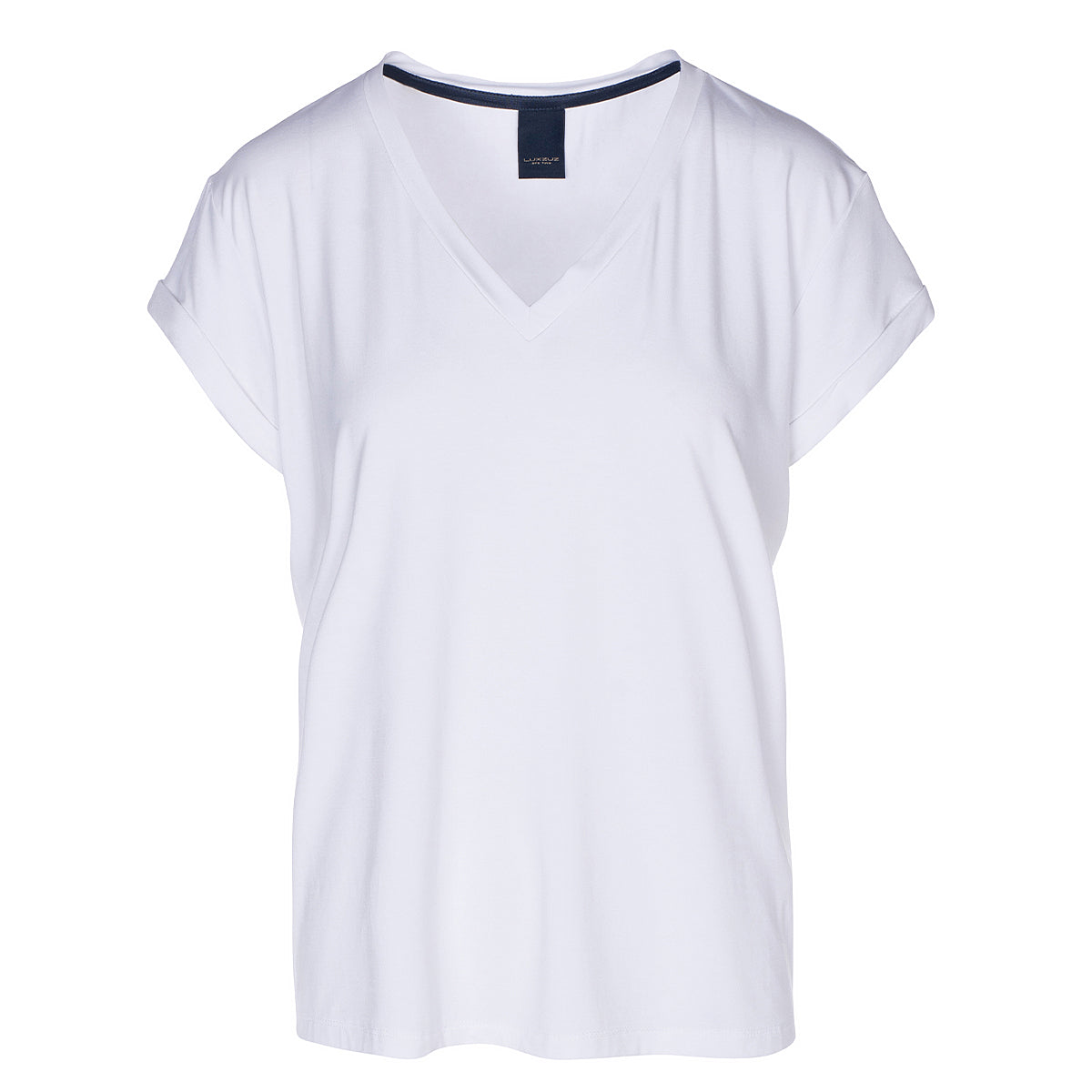 LUXZUZ // ONE TWO Karvi Bamboo T-Shirt 901 White