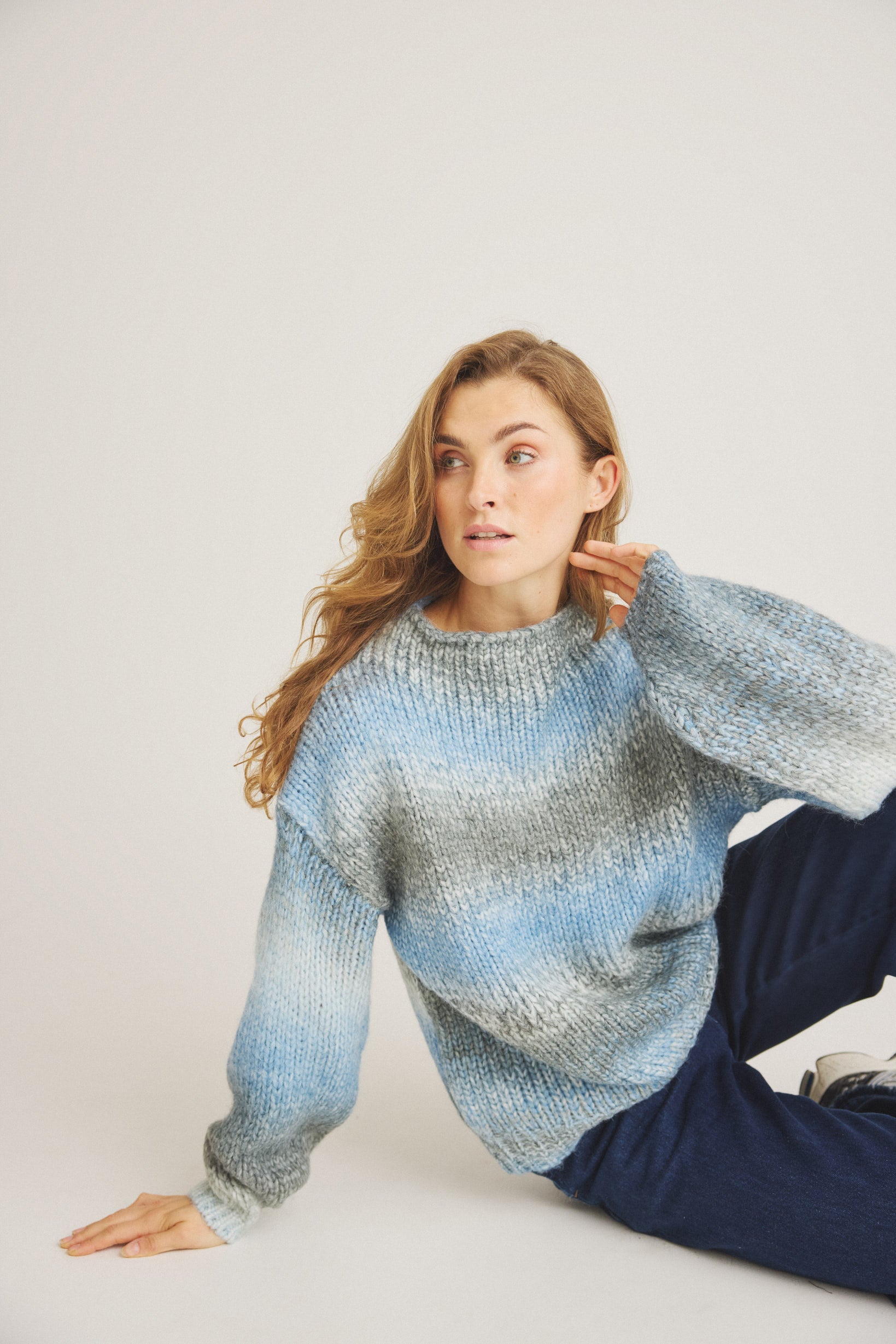 LUXZUZ // ONE TWO Kiki Knit Knit 572 Silver Lake Blue
