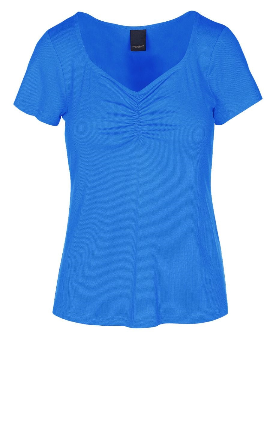 LUXZUZ // ONE TWO Klaudine T-shirt T-Shirt 567 Brilliant Blue