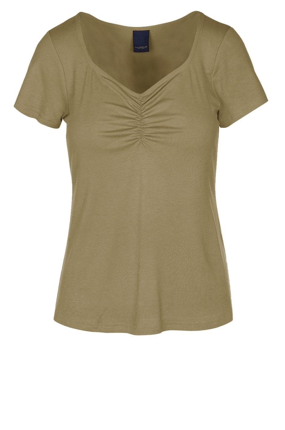 LUXZUZ // ONE TWO Klaudine T-shirt T-Shirt 639 Olive Drab