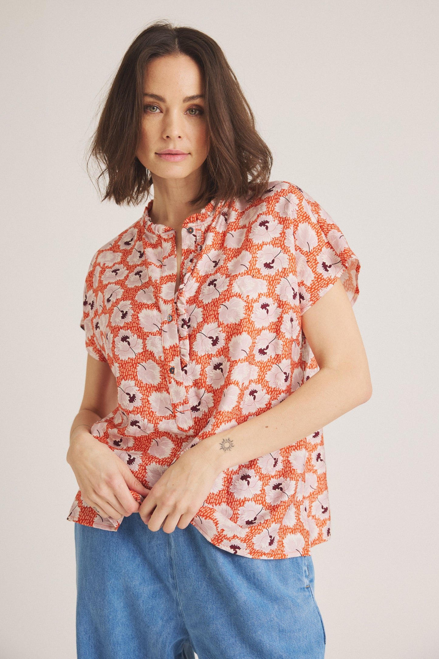 LUXZUZ // ONE TWO Maritoana Blouse Blouse 230 Emberglow