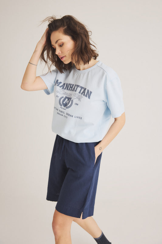 LUXZUZ // ONE TWO Mata T-shirt T-Shirt 509 Baby Blue