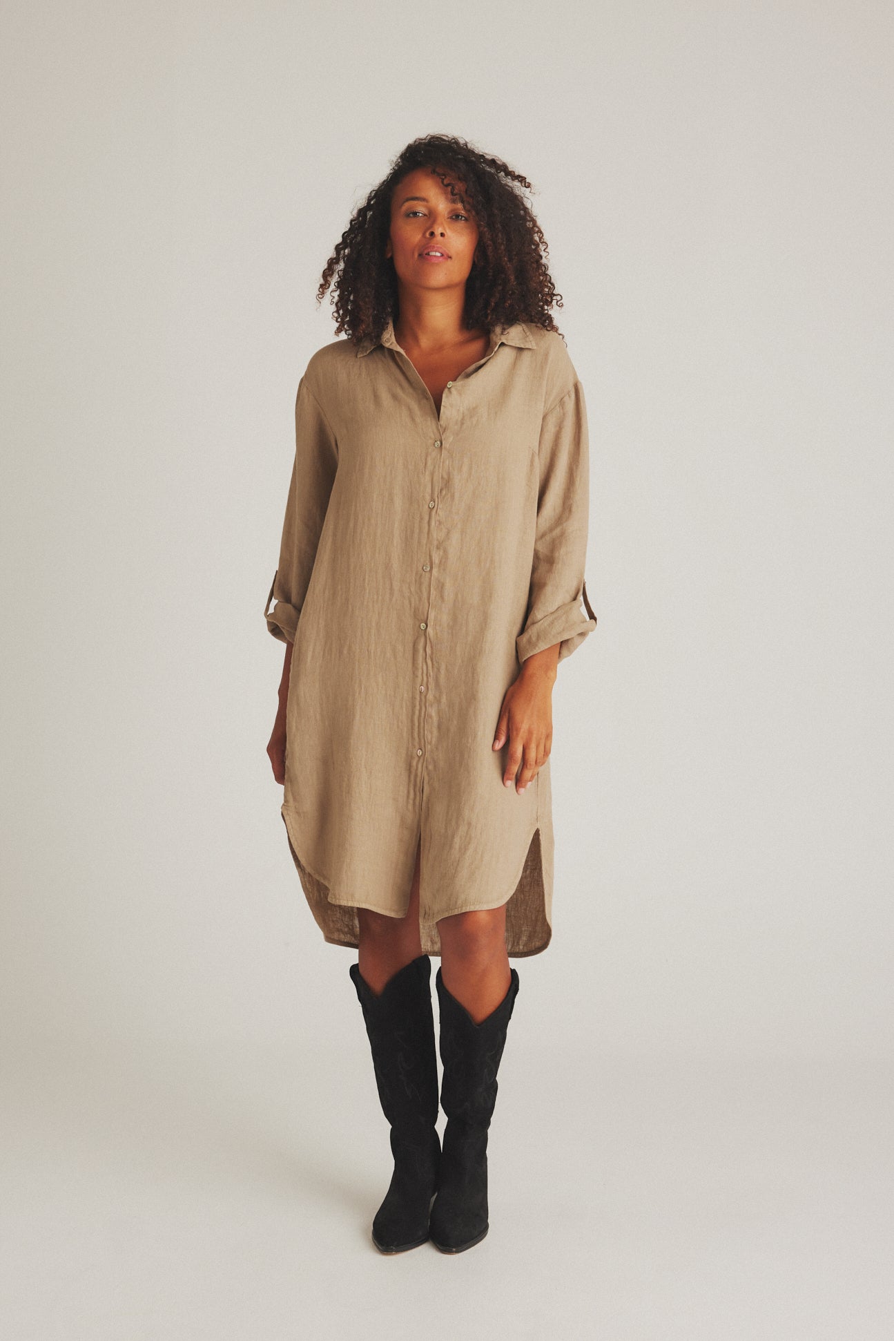 LUXZUZ // ONE TWO Osa Long Shirt Tuniqué 774 Granola