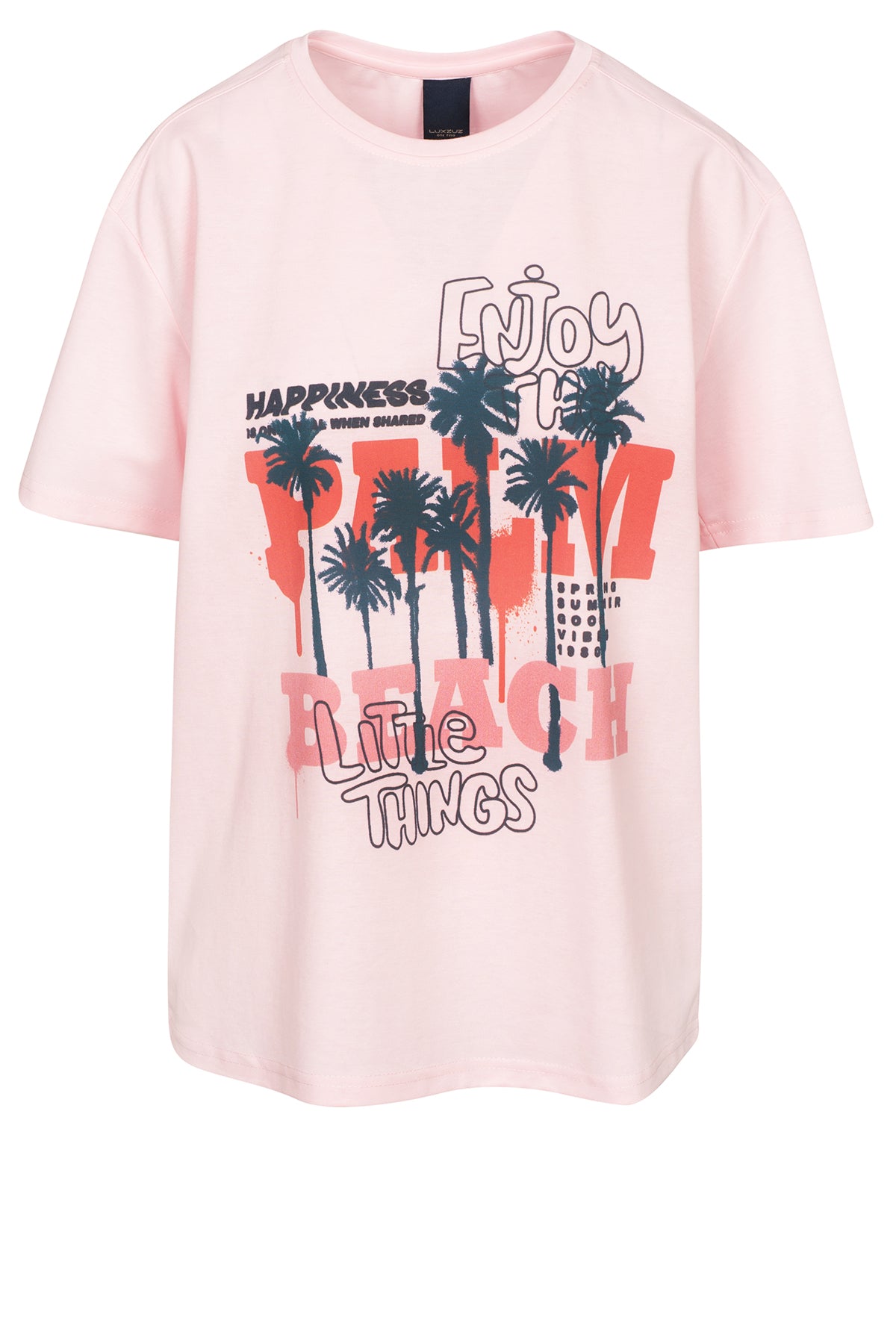 LUXZUZ // ONE TWO Palm Beach T-shirt T-Shirt 335 Crystal Rose