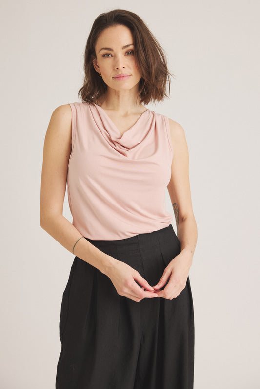 LUXZUZ // ONE TWO Pian Bamboo Top 302 Rose Smoke