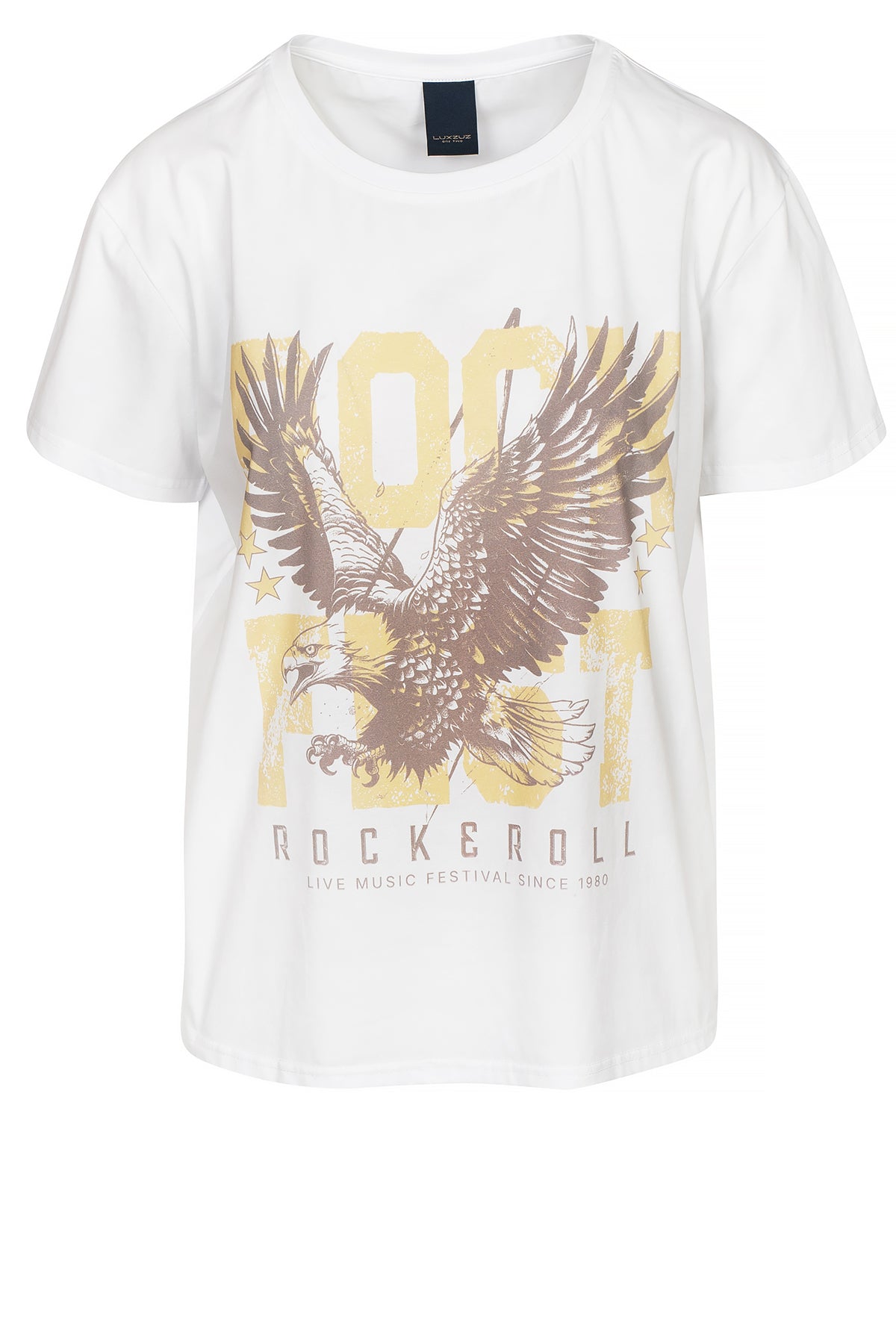 LUXZUZ // ONE TWO Rock Fest T-shirt T-Shirt 901 White