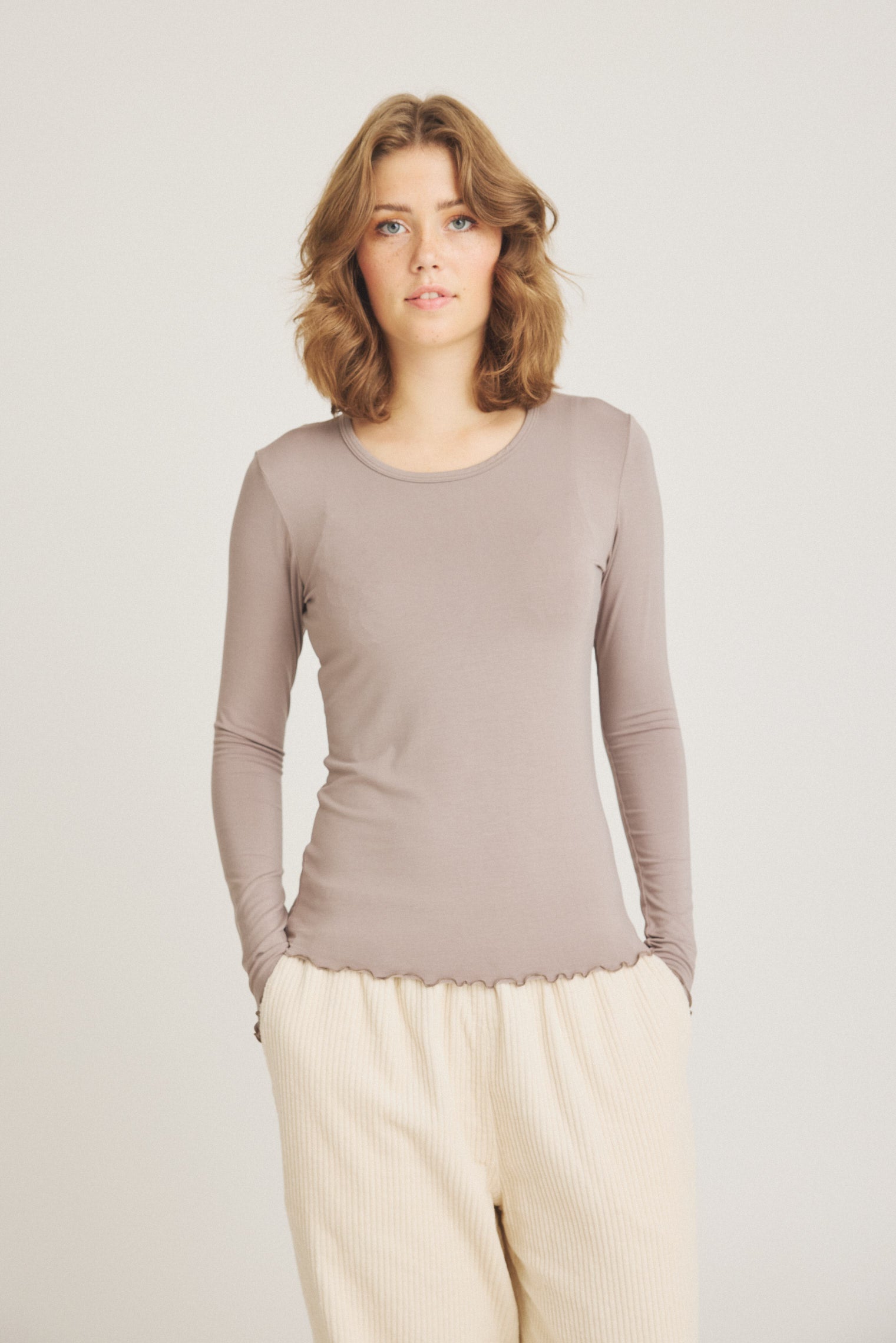 LUXZUZ // ONE TWO Sigba Bamboo T-shirt T-Shirt 765 Drift Wood