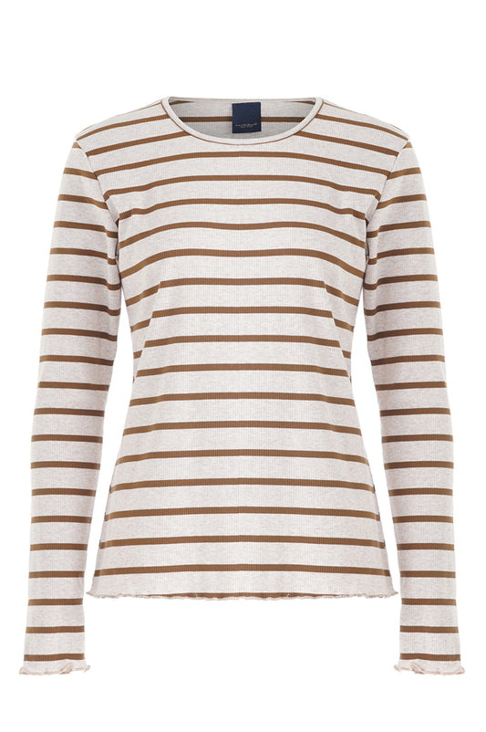 LUXZUZ // ONE TWO Sigba T-shirt T-Shirt 759 Light Taupe