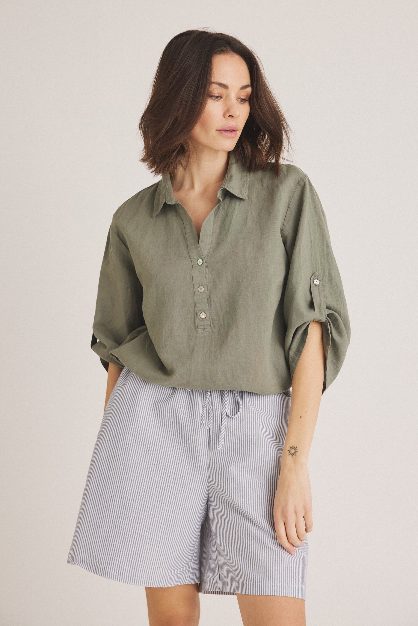 LUXZUZ // ONE TWO Siwaia Blouse Blouse 601 Cactus