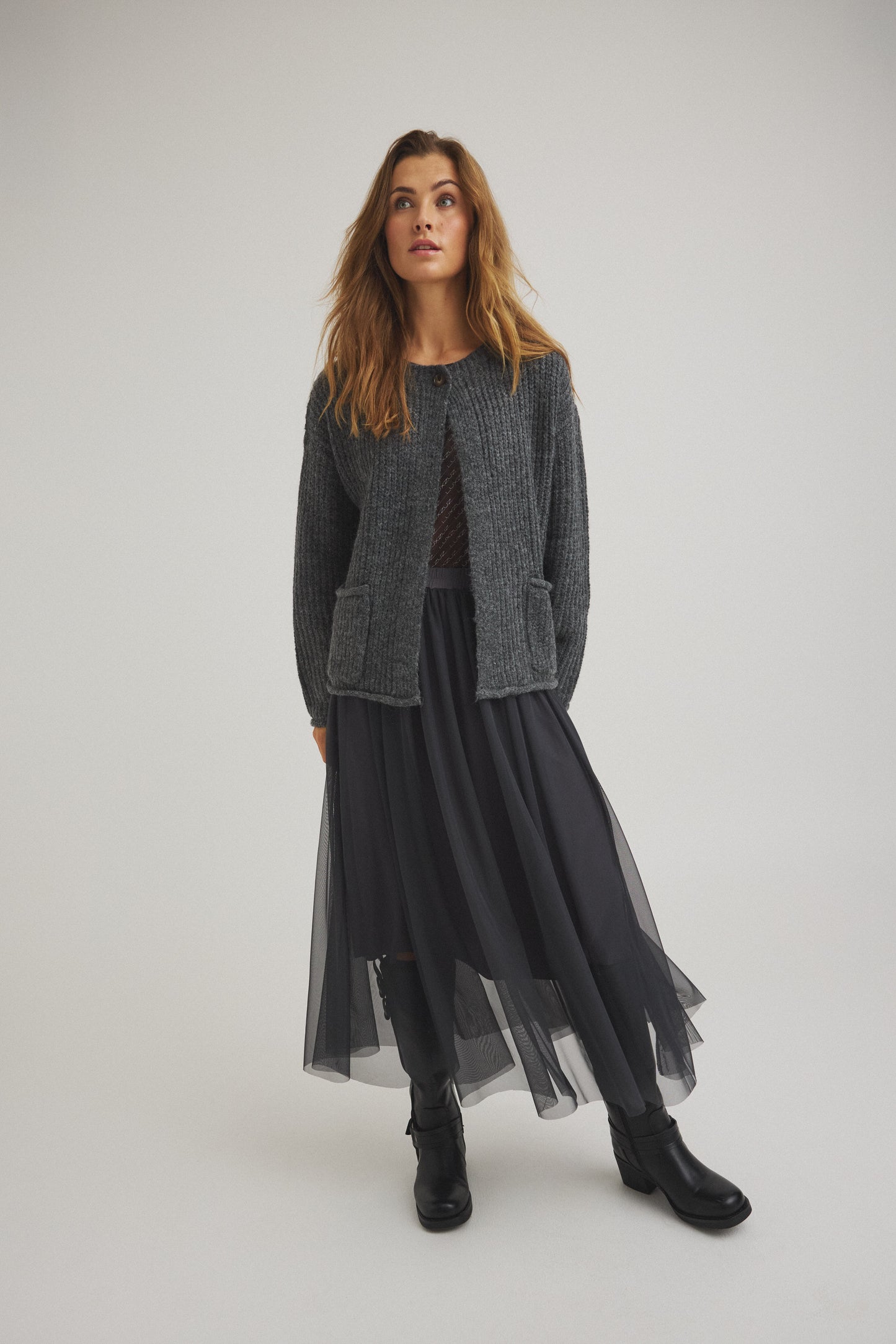 LUXZUZ // ONE TWO Tullia Skirt Skirt 835 India Ink