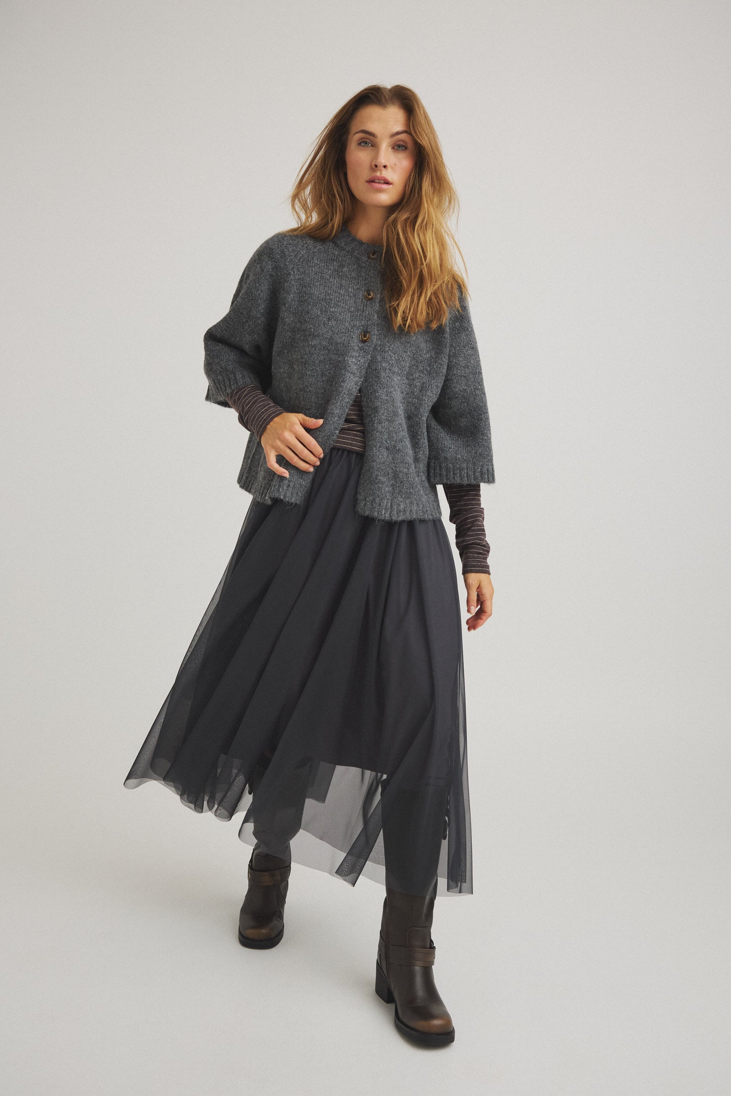 LUXZUZ // ONE TWO Tullia Skirt Skirt 835 India Ink