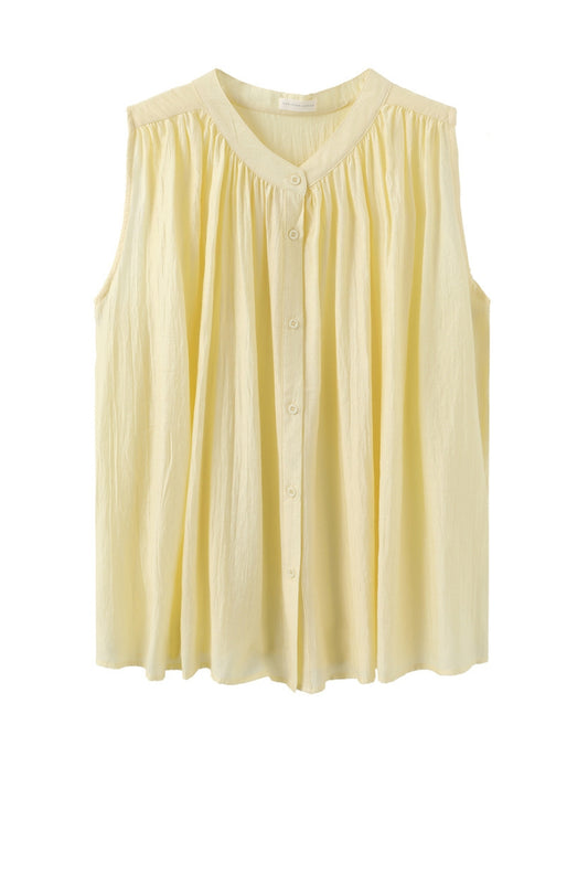 LUXZUZ // ONE TWO Agathe Top Top Soft Yellow 1029