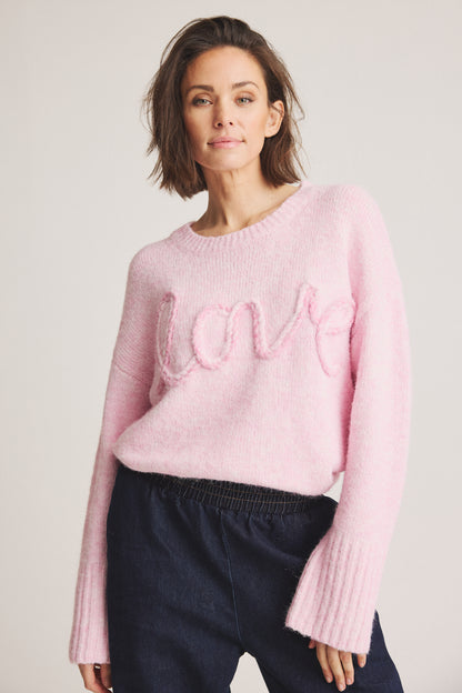 LUXZUZ // ONE TWO Agneta Knit Knit 322 Pink Lady