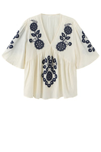 Agnethe Blouse - Night Blue