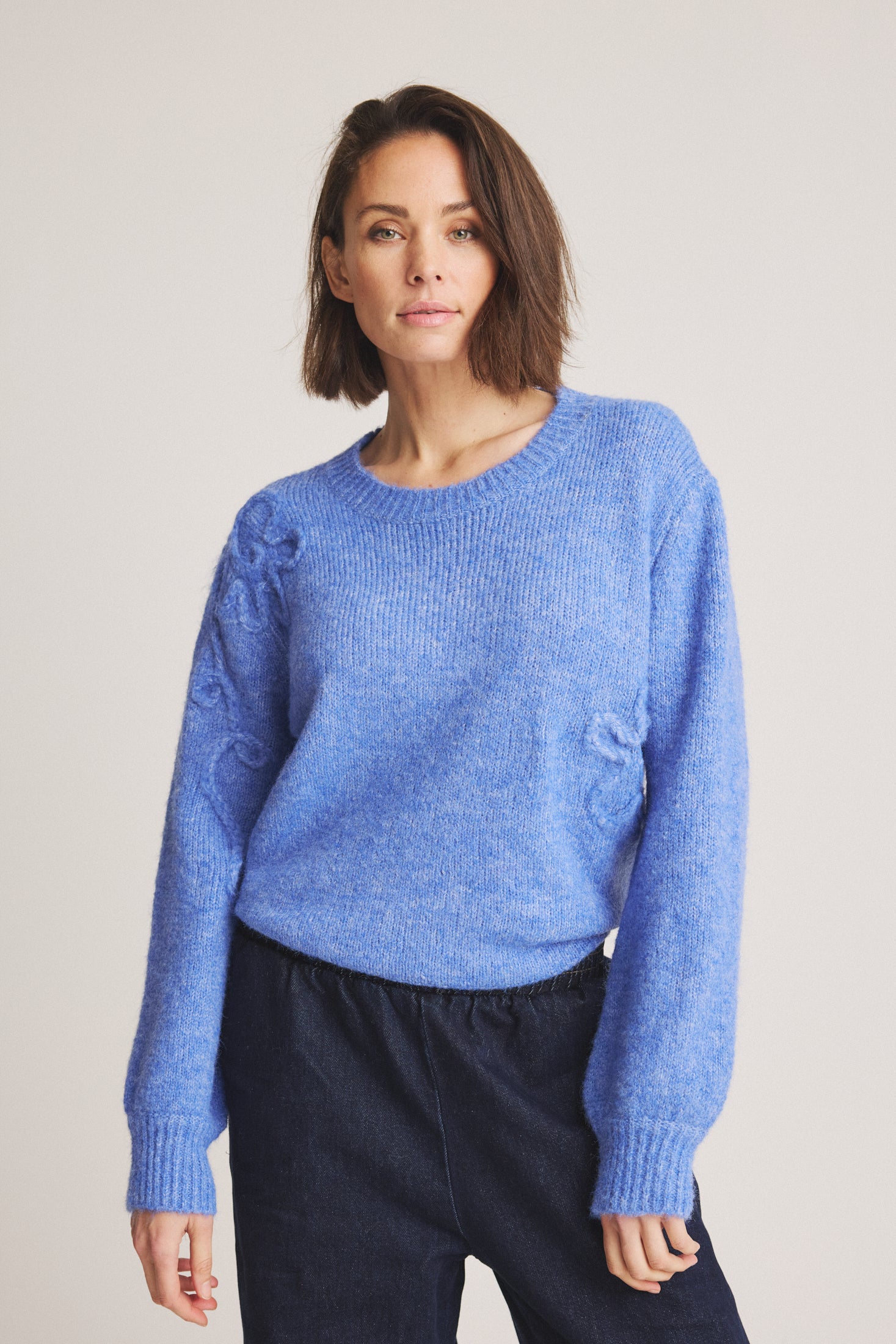 LUXZUZ // ONE TWO Agny Knit Knit 514 Cashmere Blue