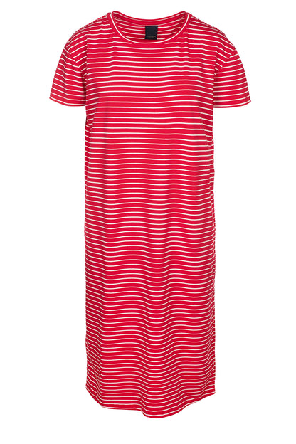 LUXZUZ // ONE TWO Aimastripe Dress Dress 349 Flame Scarlet