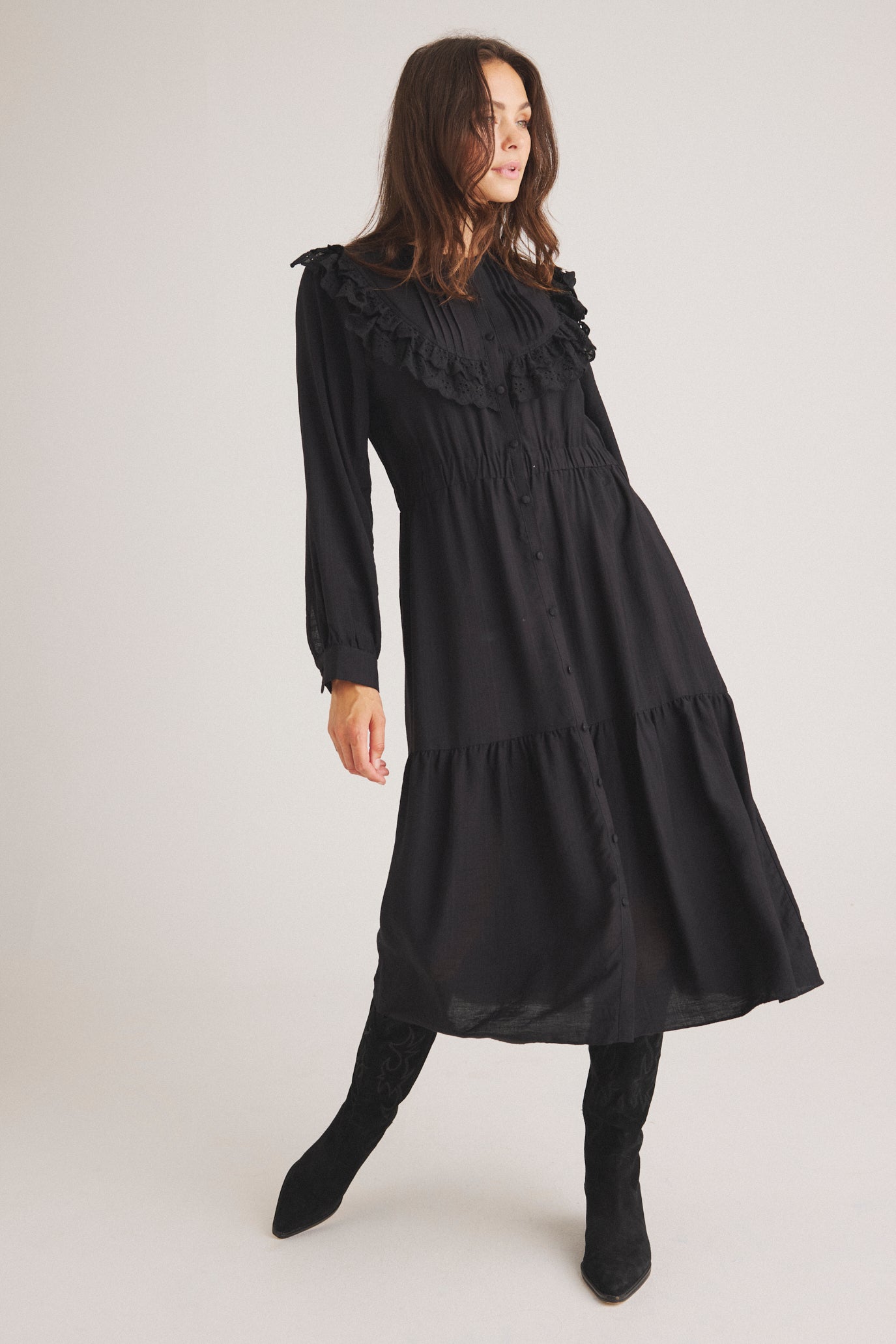 LUXZUZ // ONE TWO Aina Dress Dress 999 Black