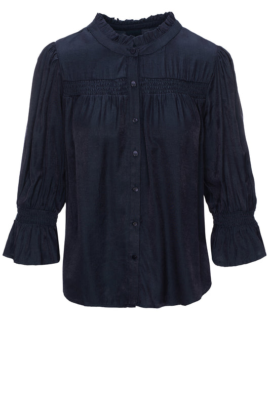 LUXZUZ // ONE TWO Aino Shirt Shirt 577 Night Blue