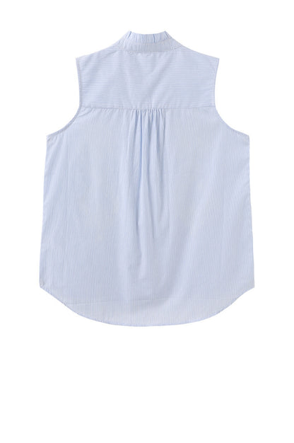 LUXZUZ // ONE TWO Aleksandrine Top Top Bright Blue 5035