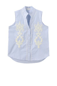 Aleksandrine Top - Bright Blue