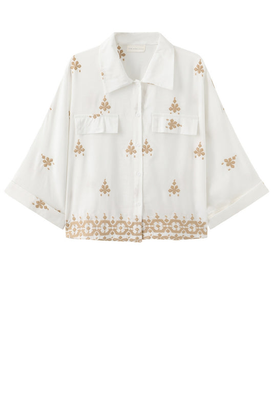 LUXZUZ // ONE TWO Alexandrina Shirt Shirt Cream 7037