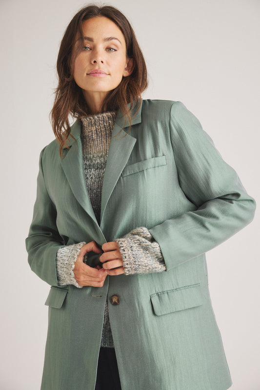 LUXZUZ // ONE TWO Alexie Blazer Jacket 657 Shadow Green