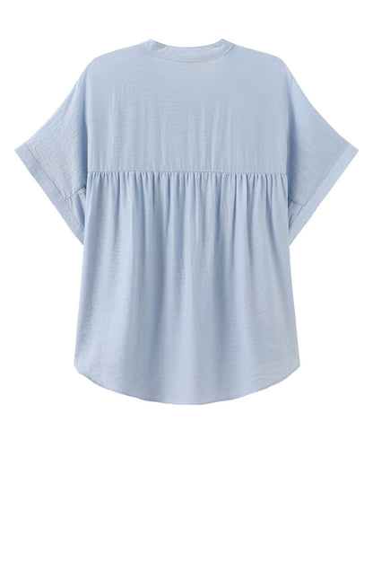 LUXZUZ // ONE TWO Alfrieda Blouse Blouse Light Blue 5010