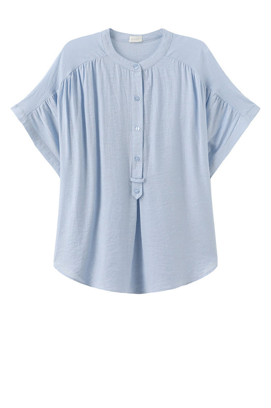 LUXZUZ // ONE TWO Alfrieda Blouse Blouse Light Blue 5010