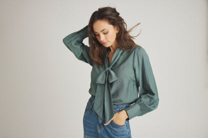 LUXZUZ // ONE TWO Alida Shirt Shirt 657 Shadow Green