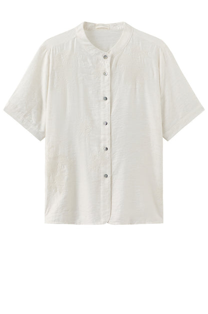 LUXZUZ // ONE TWO Alina Shirt Shirt Cream 7037