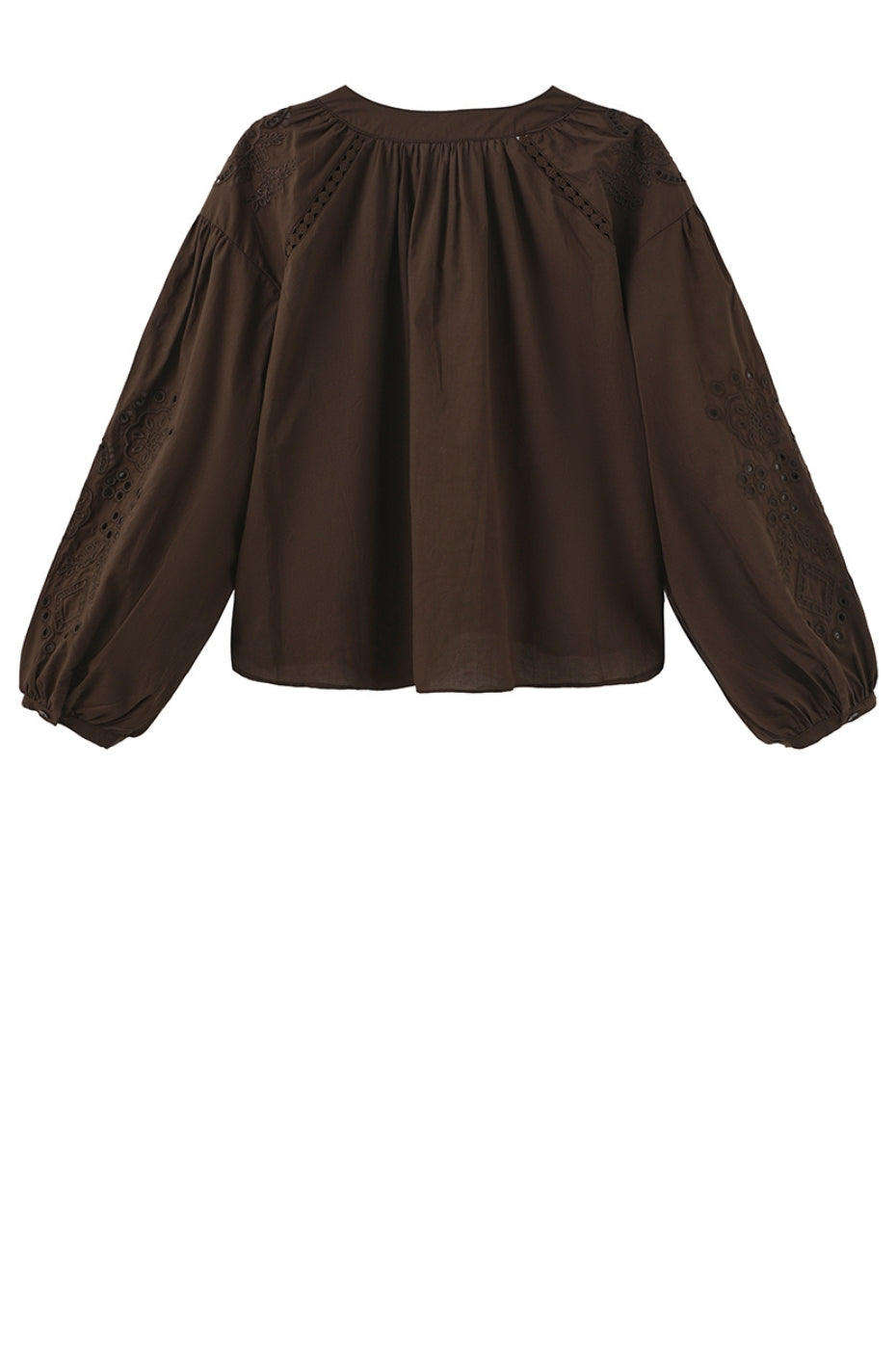 LUXZUZ // ONE TWO Alis Blouse Blouse Dark Brown 7090