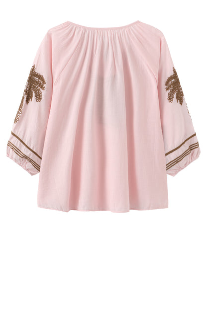 LUXZUZ // ONE TWO Allie Blouse Blouse Light Pink 3005