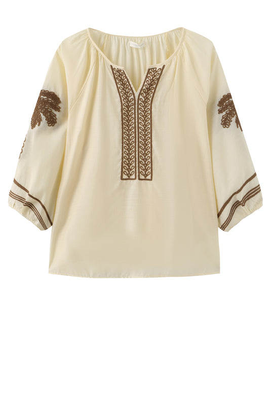 LUXZUZ // ONE TWO Allie Blouse Blouse Soft Yellow 1029