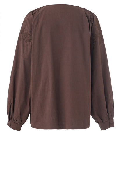 LUXZUZ // ONE TWO Aloisia Shirt Shirt 795 Coffee Bean