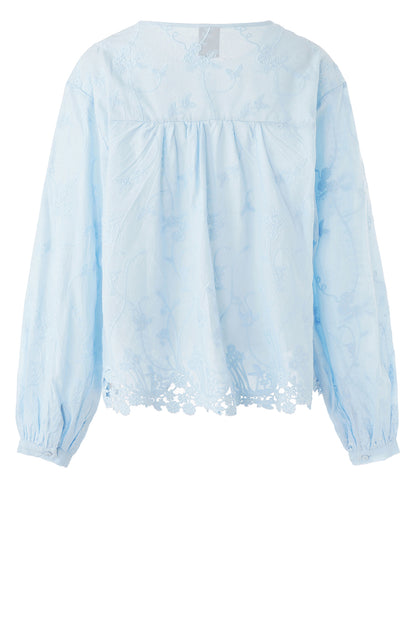 LUXZUZ // ONE TWO Alvild Shirt Shirt 510 Chambray Blue