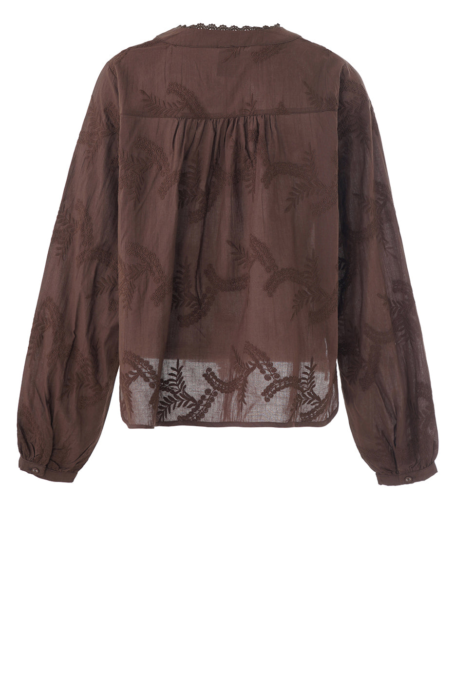 LUXZUZ // ONE TWO Alvina Blouse Blouse 795 Coffee Bean